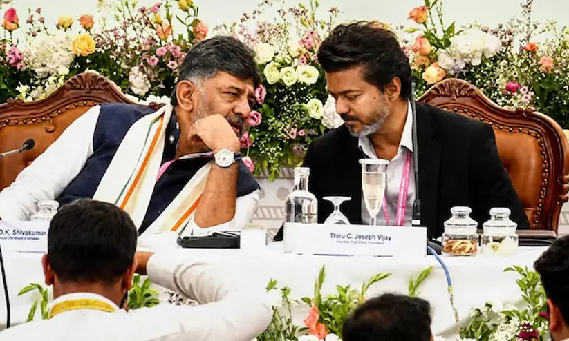 DK Shivakumar, TVK Vijay DK Shivakumar, TVK Vijay