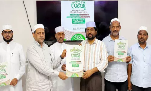 ഐ.സി.എഫ് ഉമ്മുൽ ഹസം മീലാദ്സമ്മേളനം: പോസ്റ്റർ പ്രകാശനം ചെയ്തു ഐ.സി.എഫ് ഉമ്മുൽ ഹസം മീലാദ്സമ്മേളനം: പോസ്റ്റർ പ്രകാശനം ചെയ്തു