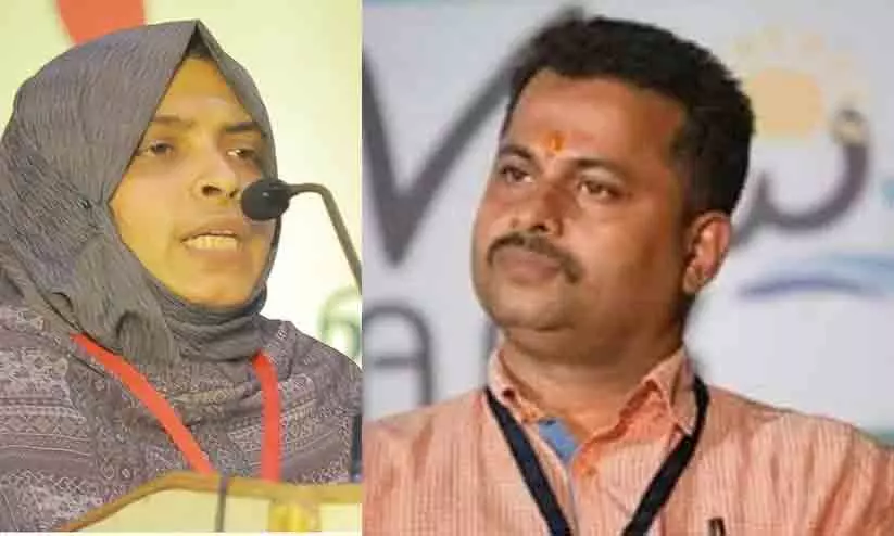‘പീഡിപ്പിച്ച ഡേറ്റും സമയവും ആ കുഞ്ഞ് ഓർത്തുവെക്കണമെന്ന് പറയുന്നത് എത്ര ബാലിശമാണ്? ആ കുഞ്ഞ് മോളെ ഇനിയും അതിലേക്ക് തള്ളിയിടരുത്...’ പാലത്തായി കേസ് പ്രതിയുടെ ശിക്ഷ മരവിപ്പിച്ചതിനെതിരെ ജബീന ഇർഷാദ് ‘പീഡിപ്പിച്ച ഡേറ്റും സമയവും ആ കുഞ്ഞ് ഓർത്തുവെക്കണമെന്ന് പറയുന്നത് എത്ര ബാലിശമാണ്? ആ കുഞ്ഞ് മോളെ ഇനിയും അതിലേക്ക് തള്ളിയിടരുത്...’ പാലത്തായി കേസ് പ്രതിയുടെ ശിക്ഷ മരവിപ്പിച്ചതിനെതിരെ ജബീന ഇർഷാദ്