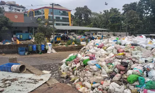 ചീഞ്ഞഴുകി ജൈവമാലിന്യം; തൃക്കാക്കരയിൽ മൂക്ക് പൊത്തി ജനം