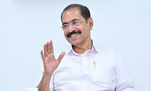 KPCC president Sunny Joseph convening the political affairs committee meeting in Thiruvananthapuram.