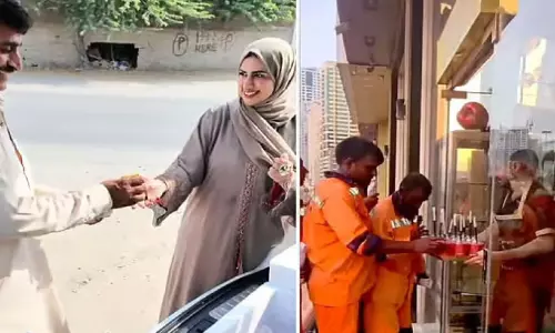 വേനൽച്ചൂടിൽ തൊഴിലാളികൾക്ക് തണലായി സ്വദേശി വനിതകൾ; മന്ത്രാലയത്തിന്‍റെ ആദരം