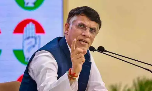 Congress party spokesperson addressing a press conference on womens rights and personal freedom.