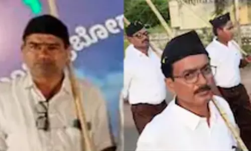 ആർ.എസ്.എസ് പരേഡിൽ പങ്കെടുത്തു; രണ്ട് സർക്കാർ അധ്യാപകർക്ക് സസ്പെൻഷൻ ആർ.എസ്.എസ് പരേഡിൽ പങ്കെടുത്തു; രണ്ട് സർക്കാർ അധ്യാപകർക്ക് സസ്പെൻഷൻ