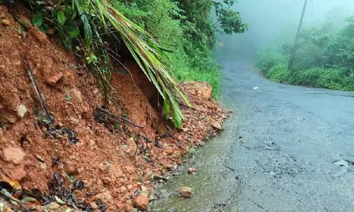 പാൽചുരം പാതയിൽ മണ്ണിടിച്ചിൽ പതിവാകുന്നു; കൂറ്റൻ പാറക്കൂട്ടങ്ങൾ പാതയിലെ ഭീഷണിയാകുന്നു പാൽചുരം പാതയിൽ മണ്ണിടിച്ചിൽ പതിവാകുന്നു; കൂറ്റൻ പാറക്കൂട്ടങ്ങൾ പാതയിലെ ഭീഷണിയാകുന്നു