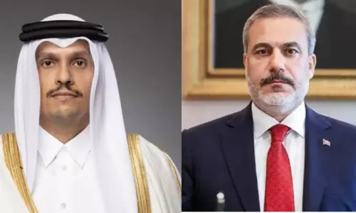 പ​ശ്ചി​മേ​ഷ്യ​യി​ലെ മ​ധ്യ​സ്ഥ​ശ്ര​മ​ങ്ങ​ൾ; ഖ​ത്ത​ർ -തു​ർ​ക്കി​യ ച​ർ​ച്ച