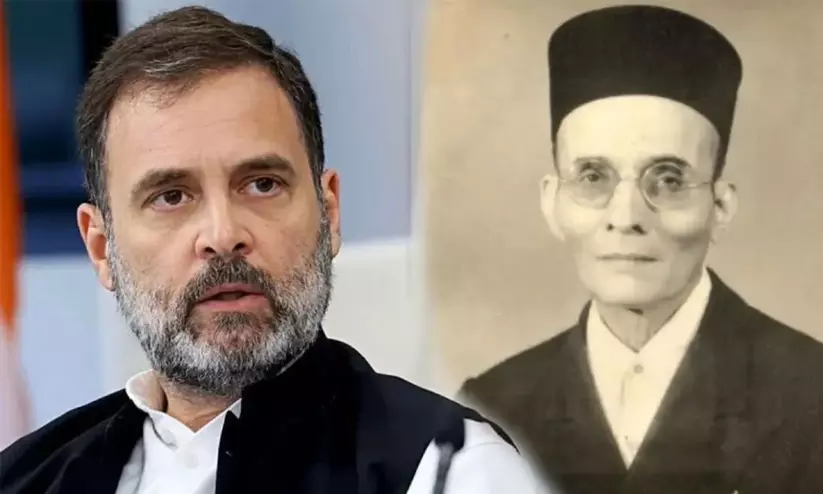 Rahul Gandhi and VD Savarkar defamation trial representation at Pune special court. Rahul Gandhi and VD Savarkar defamation trial representation at Pune special court.