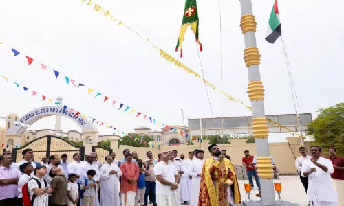 റാക് സെന്‍റ്​ മേരീസ് ചർച്ചിൽ എട്ടുനോമ്പ് പെരുന്നാളിന് കൊടിയേറി