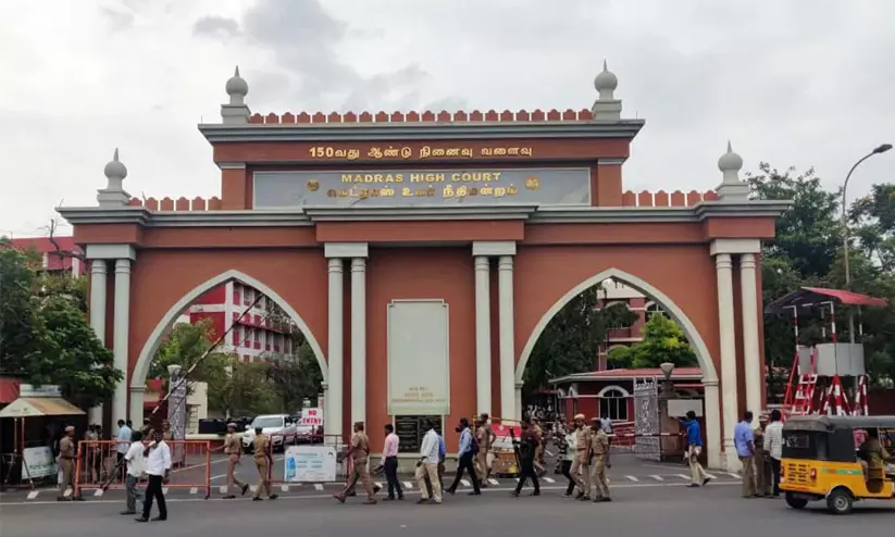 Madras High Court building representing the ruling on Dalit temple entry rights and Article 17 Madras High Court building representing the ruling on Dalit temple entry rights and Article 17