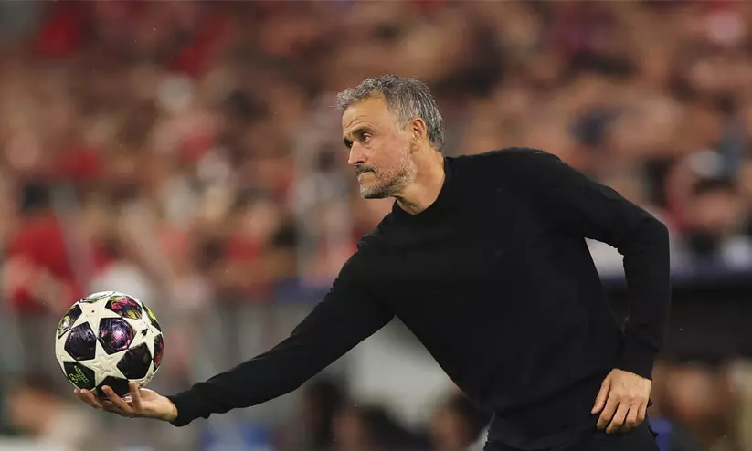 Paris Saint-Germains Spanish head coach Luis Enrique Paris Saint-Germains Spanish head coach Luis Enrique