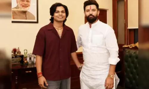 Union Minister Chirag Paswan and swatanthra baradwaj