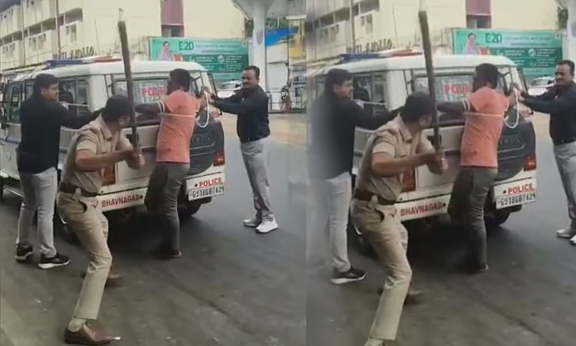 Bhavnagar Live-in Partner Murder: Accused Dragged on Road by Police