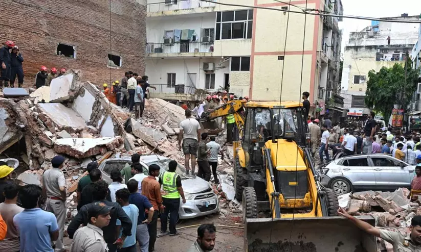 Delhi building collapse Delhi building collapse