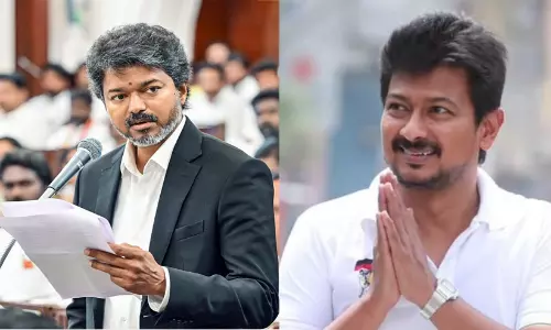 High drama in Tamil Nadu Assembly premises as opposition DMK MLAs are evicted following uproar against Chief Minister Vijays speech. High drama in Tamil Nadu Assembly premises as opposition DMK MLAs are evicted following uproar against Chief Minister Vijays speech.
