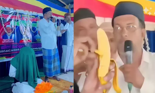 ‘ജിന്ന് മുറിച്ച പഴത്തിന് 2500രൂപ!’; തിരുനാവായയിലെ തട്ടിപ്പ് പൊളിച്ചടുക്കി സോഷ്യൽ മീഡിയ, പൊലീസ് നടപടിയെടുക്കണമെന്ന് ആവശ്യം
