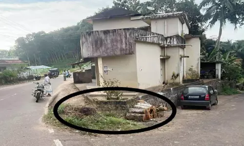 അ​ഞ്ച​ലിൽ റോഡിൽനിന്ന് മരങ്ങൾ മുറിച്ച്  മാറ്റിയതായി പരാതി