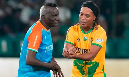 featuring Brazilian legend Ronaldinho and Indian football legend IM Vijayan