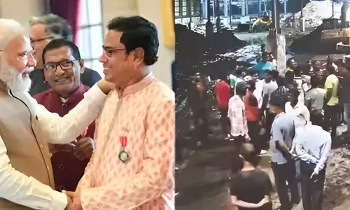 നിർമാണസ്ഥലത്തുനിന്നും കോൺക്രീറ്റ് വീണത് ചോദ്യം ചെയ്തു; കൊൽക്കത്തയിൽ പത്മശ്രീ ജേതാവിനും അധ്യാപികക്കും നേരെ കയ്യേറ്റം