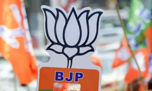 A ballot box and election symbols, representing the local body elections in Rajasthan