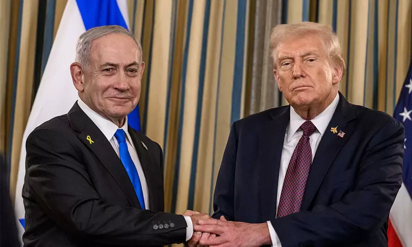 File photo of US President Donald Trump and Israeli Prime Minister Benjamin Netanyahu. File photo of US President Donald Trump and Israeli Prime Minister Benjamin Netanyahu.