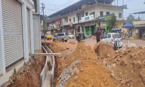 കണ്ണനല്ലൂർ ജങ്ഷൻ വികസനം; നിർമാണം ഇഴയുന്നു; വ്യാപാരികളും നാട്ടുകാരും ദുരിതത്തിൽ കണ്ണനല്ലൂർ ജങ്ഷൻ വികസനം; നിർമാണം ഇഴയുന്നു; വ്യാപാരികളും നാട്ടുകാരും ദുരിതത്തിൽ