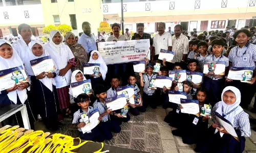 മാധ്യമം ഹെൽത്ത്‌ കെയറിലേക്ക് കൊടിഞ്ഞി ഐ.ഇ.സി സെക്കന്ററി സ്കൂൾ വിദ്യാർഥികളുടെ സഹായഹസ്തം