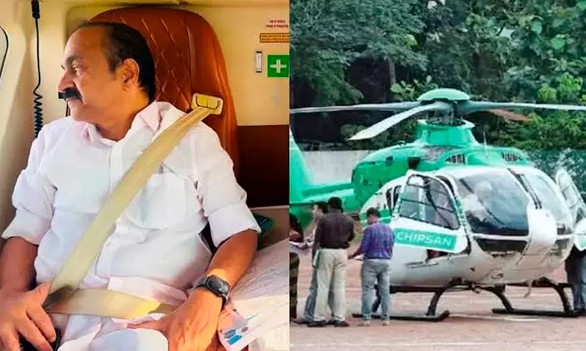 ഹെലികോപ്ടർ കരാർ കാലാവധി നാളെക്കൂടി; സതീശൻ സർക്കാർ പുതുക്കുമോ? നിലപാട് നിർണായകം ഹെലികോപ്ടർ കരാർ കാലാവധി നാളെക്കൂടി; സതീശൻ സർക്കാർ പുതുക്കുമോ? നിലപാട് നിർണായകം
