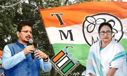 Election Commission of India seal alongside newly allotted symbols for Trinamool Congress factions.