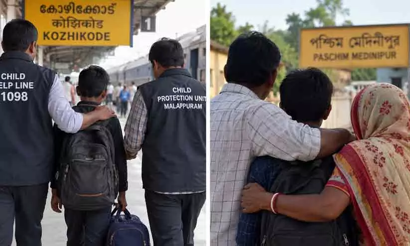 Representative image of child helpline assistance and rescue operations Representative image of child helpline assistance and rescue operations