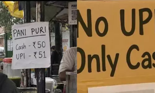ഇവിടെ യു.പി.ഐ പണമിടപാടുകള്‍ സ്വീകരിക്കില്ല; കടകള്‍ക്ക് മുന്നില്‍ ബോര്‍ഡ് സ്ഥാപിച്ച് വ്യാപാരികളുടെ പ്രതിഷേധം