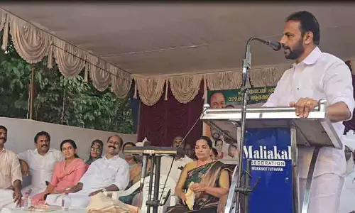 Former MLA Sebastian Kulathunkal and current MLA Sebastian M.J. at the event
