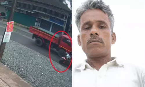 Tipper hits bike