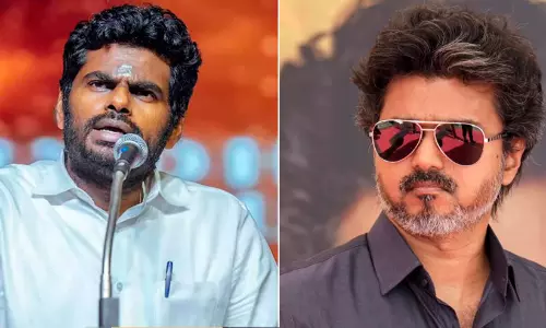 ലണ്ടനിലല്ല, കോയമ്പത്തൂരിലും മധുരയിലുമാണ് പോകേണ്ടത്; വിജയ്യുടെ ലണ്ടൻ പര്യടനത്തെ പരിഹസിച്ച് അണ്ണാമലൈ ലണ്ടനിലല്ല, കോയമ്പത്തൂരിലും മധുരയിലുമാണ് പോകേണ്ടത്; വിജയ്യുടെ ലണ്ടൻ പര്യടനത്തെ പരിഹസിച്ച് അണ്ണാമലൈ