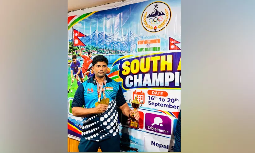 സൗത്ത് ഏഷ്യ ഓപൺ മാസ്റ്റേഴ്സ് വെയിറ്റ് ലിഫ്റ്റിങ്; ജുബൈൽ പ്രവാസി സാബിൽ അലിക്ക് സ്വർണം സൗത്ത് ഏഷ്യ ഓപൺ മാസ്റ്റേഴ്സ് വെയിറ്റ് ലിഫ്റ്റിങ്; ജുബൈൽ പ്രവാസി സാബിൽ അലിക്ക് സ്വർണം