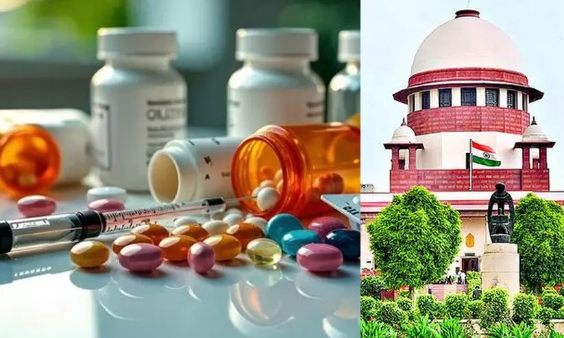 ‘ജനം മരുന്ന് വാങ്ങാൻ വീട് വിൽക്കുന്നു, 2700 രൂപയുടെ മരുന്നിന് മെഡിക്കൽഷോപ്പിൽ 27,000; ഇത് പകൽക്കൊള്ള’; ആഞ്ഞടിച്ച് സുപ്രീം കോടതി ‘ജനം മരുന്ന് വാങ്ങാൻ വീട് വിൽക്കുന്നു, 2700 രൂപയുടെ മരുന്നിന് മെഡിക്കൽഷോപ്പിൽ 27,000; ഇത് പകൽക്കൊള്ള’; ആഞ്ഞടിച്ച് സുപ്രീം കോടതി