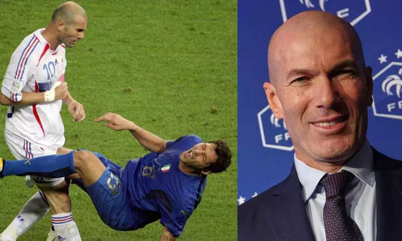Zinedine Zidane as the new head coach of the France national football team preparing to face Italy Zinedine Zidane as the new head coach of the France national football team preparing to face Italy