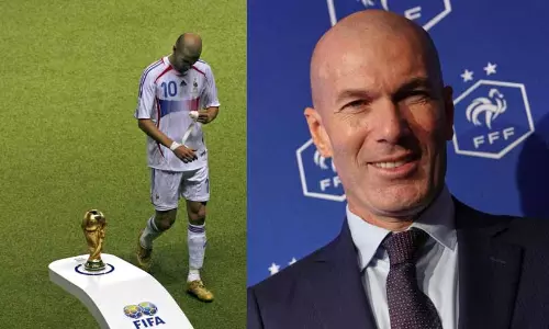 Zinedine Zidane as the new head coach of the France national football team preparing to face Italy Zinedine Zidane as the new head coach of the France national football team preparing to face Italy