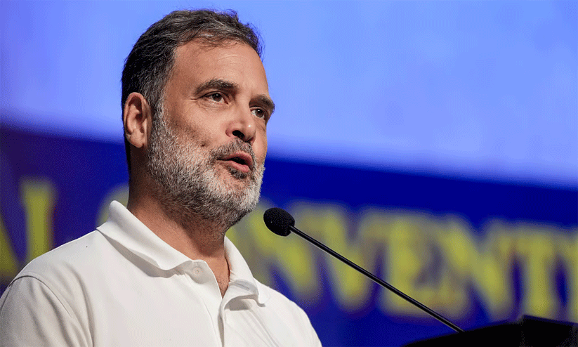 Leader of Opposition Rahul Gandhi during a public address. Leader of Opposition Rahul Gandhi during a public address.