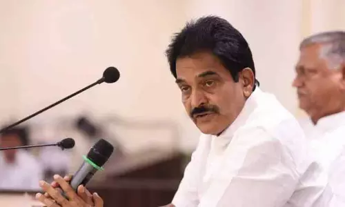 AICC General Secretary KC Venugopal speaking at a public event