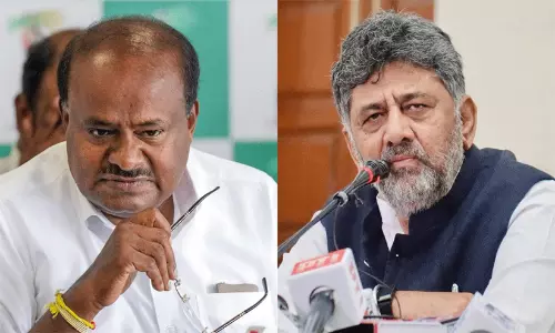 Union Minister HD Kumaraswamy allegations against Karnataka Chief Minister DK Shivakumar.