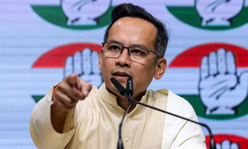 Assam Congress president and Deputy Leader of Opposition Gaurav Gogoi addressing the press. Assam Congress president and Deputy Leader of Opposition Gaurav Gogoi addressing the press.