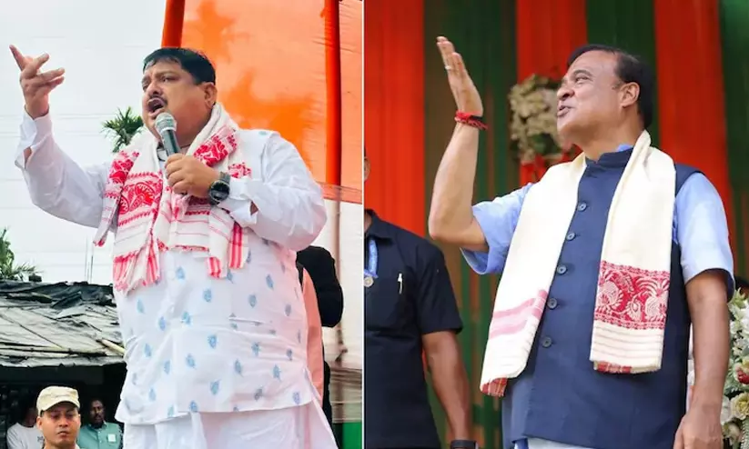 Congress MP Rakibul Hussain Assam Chief Minister Himanta Biswa Sarma Congress MP Rakibul Hussain Assam Chief Minister Himanta Biswa Sarma