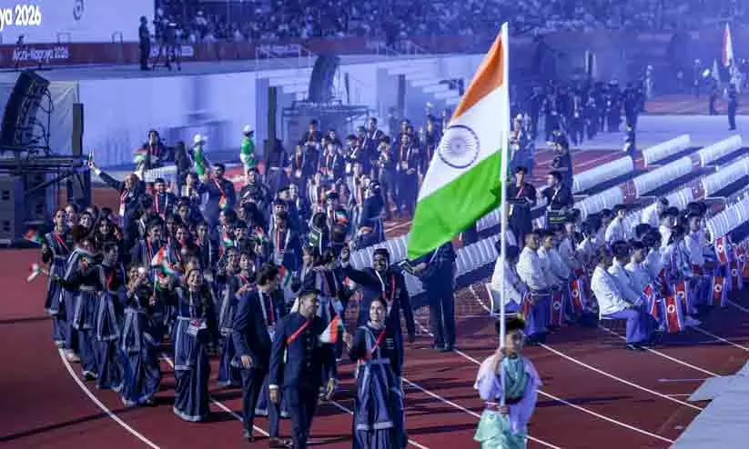 Indian athletes competing and celebrating success at the Asian Games in Nagoya Indian athletes competing and celebrating success at the Asian Games in Nagoya
