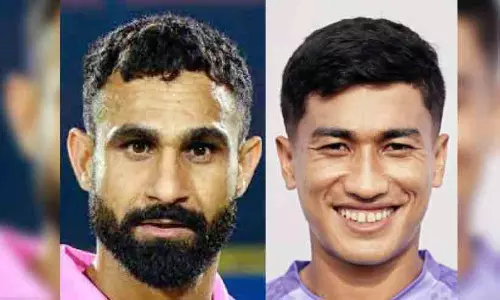 Amrinder Singh and Mohammad Yasir joining Kerala Blasters FC pre-season training camp in Chennai Amrinder Singh and Mohammad Yasir joining Kerala Blasters FC pre-season training camp in Chennai
