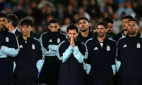Lionel Messi delivering his emotional farewell speech in Buenos Aires honoring his Argentina teammates