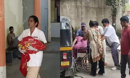 ഗതാഗതക്കുരുക്കിൽ കുടുങ്ങിയ ഗർഭിണി ആശുപത്രിയിലേക്ക് പോകുംവഴി ഓട്ടോറിക്ഷയിൽ പ്രസവിച്ചു