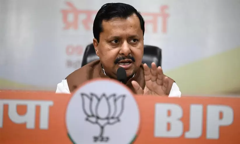 BJP national president Nitin Nabin addressing the media in Varanasi regarding Rahul Gandhis protests against the Election Commission. BJP national president Nitin Nabin addressing the media in Varanasi regarding Rahul Gandhis protests against the Election Commission.