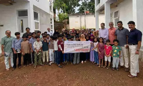 മാധ്യമം ഹെൽത്ത്‌ കെയറിലേക്ക് എടയൂർ അൽ മദ്റസത്തുൽ ഇസ്‌ലാമിയ വിദ്യാർഥികളുടെ സഹായം