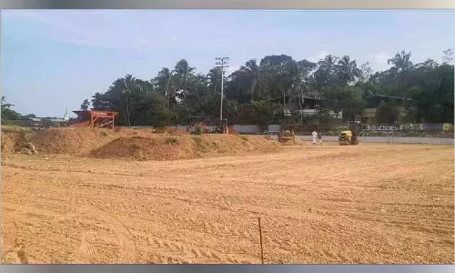 കടയ്ക്കലിൽ സ്റ്റേഡിയം നിർമാണം ഇഴയുന്നു