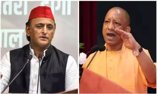 Uttar Pradesh Chief Minister Yogi Adityanath and Samajwadi Party chief Akhilesh Yadav